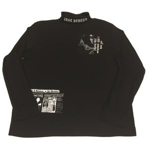 Black Marilyn Monroe Longsleeve Shirt